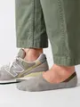【Tabio MEN/脱げないを追求した】グッドフットカバーCOOL MESHソックス グレージュ