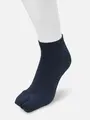 【Tabio MEN】和紙パイル足袋スニーカー丈ソックス dark navy