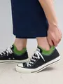 【Tabio MEN】ダブルガードスニーカー丈ソックス キミドリ