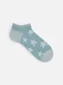 【Tabio MEN】星柄リンクススニーカー丈ソックス ミントブルー