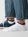 【Tabio MEN】定番/サポート入り2枚重ねスニーカー丈ソックス(25.0～27.0cm) サラシ+ネイビー