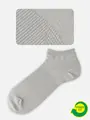 【Tabio MEN】【定番】パワーフィットスニーカー丈ソックス グレーモク1