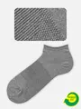 【Tabio MEN】【定番】パワーフィットスニーカー丈ソックス グレーモク2