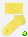 【Tabio MEN】【定番】パワーフィットスニーカー丈ソックス イエロー