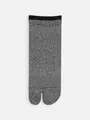 【Tabio MEN】2枚重ね足袋スニーカー丈ソックス クロヨリモク+クロ
