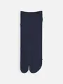【Tabio MEN】2枚重ね足袋スニーカー丈ソックス ネイビーソリッド