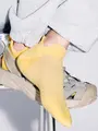 【Tabio MEN】DRYメッシュダブルガードスニーカー丈ソックス イエロー
