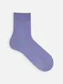SALE!!【タビオメン】DRYリブショート丈ソックス スモークパープル