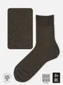 【Tabio MEN】和紙梨地ショート丈ソックス チャコールモク