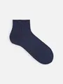 【Tabio MEN】ベーシックリブベタショートソックス インディゴ