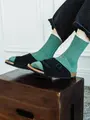 【Tabio MEN】ベーシック太リブショートソックス ミント