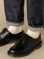 【Tabio MEN】WOOL太リブショート丈ソックス アイボリー