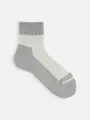 【Tabio MEN】リブパイルショートソックス(27.0~29.0cm) グレー
