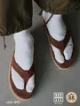 【Tabio MEN】綿麻メッシュ足袋ショートソックス オフホワイト