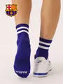 FC Barcelona ラインショートソックス バルサブルー