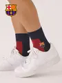 FC Barcelona バイカラーソックス ネイビー×ワイン