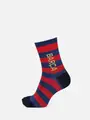 FC Barcelona ボーダーソックス ネイビー×アカ
