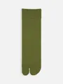 【Tabio MEN】梳毛無地足袋ショート丈ソックス オリーブ