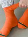 【Tabio MEN】COMFYパイルソックス オレンジ