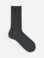【Tabio MEN】オーセンティック4×2リブソックス チャコールグレー