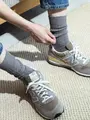 【Tabio MEN】オーセンティック4×2リブソックス ライトモクグレー