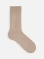 【Tabio MEN】オーセンティック4×2リブソックス ベージュ