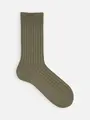 【Tabio MEN】オーセンティック4×2リブソックス カーキ