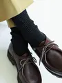【Tabio MEN】大人男子が履けるルーズソックス ブラック