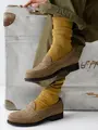【Tabio MEN】大人男子が履けるルーズソックス マスタード