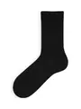 【Tabio MEN】ノンパイルベーシックアメリブソックス(25.0〜27.0cm) クロ
