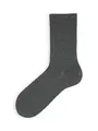 【Tabio MEN】ノンパイルベーシックアメリブソックス(25.0〜27.0cm) チャコールグレー