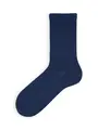 【Tabio MEN】ノンパイルベーシックアメリブソックス(25.0〜27.0cm) ダルブルー