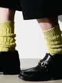 【Tabio MEN】和紙シアールーズリブ無地ソックス ピスタチオ