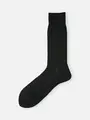 【Tabio MEN】連続シルケット ドットレギュラー丈ソックス 27.0~29.0cm チャコール+グリーン