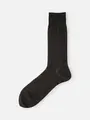 【Tabio MEN】連続シルケット ドットレギュラー丈ソックス 27.0~29.0cm ブラウン+オレンジ