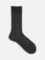 【Tabio MEN】【定番】チョークストライプ柄ソックス(27.0~29.0cm) ダークグレー
