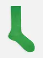 【Tabio MEN】綿100%ベタレギュラーソックス 25cm グリーン