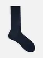 【Tabio MEN】綿100％リブレギュラーソックス 25cm ネイビー