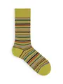 【Tabio MEN】カラフルマルチボーダーソックス シトラス