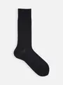 【Tabio MEN】【定番】スーピマコットン無地ソックス(23.0～25.0cm) ブラックネイビー