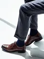 【Tabio MEN】スーピマJQヘリンボーンレギュラーソックス ダークネイビー