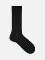 【Tabio MEN】市松リンクスレギュラーソックス（27.0～29.0cm） クロ