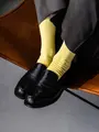 【Tabio MEN】ブライトリブレギュラーソックス タマゴ