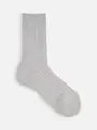 【Tabio MEN】新リブパイルレギュラー(27.0~29.0cm) ライトグレーモク