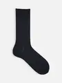 【Tabio MEN】NEWウール6×2リブレギュラーソックス ネイビー