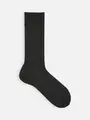 【Tabio MEN】Super120’sウールドレスリブレギュラー丈ソックス チャコール