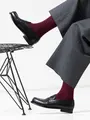 【Tabio MEN】Super120’sウールドレスリブレギュラー丈ソックス バーガンディ