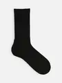 【Tabio MEN】RELAX PILE レギュラー丈ソックス ブラック