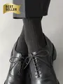 【Tabio MEN】9×2太リブソックス(23.0~24.0cm) ダークブラウン