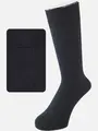【Tabio MEN】9×2太リブソックス(23.0~24.0cm) ブラックネイビー